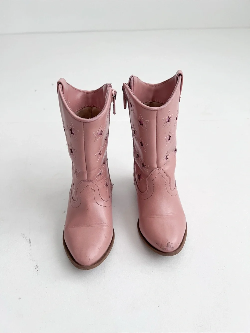 Toddler Pink Star Western Boots